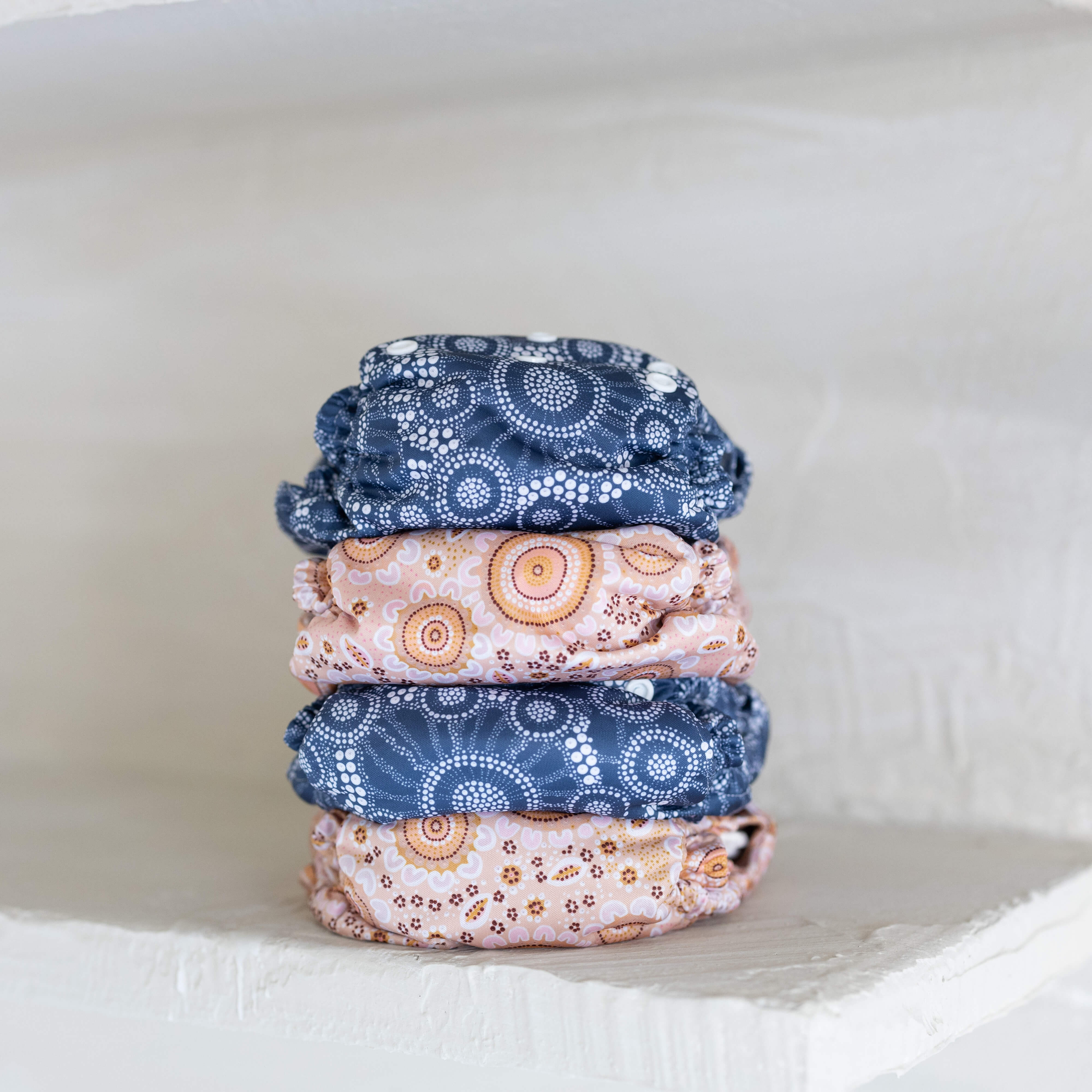 One Size Everyday Flexi Cover Nappy Bundle | Jellyfish Tide