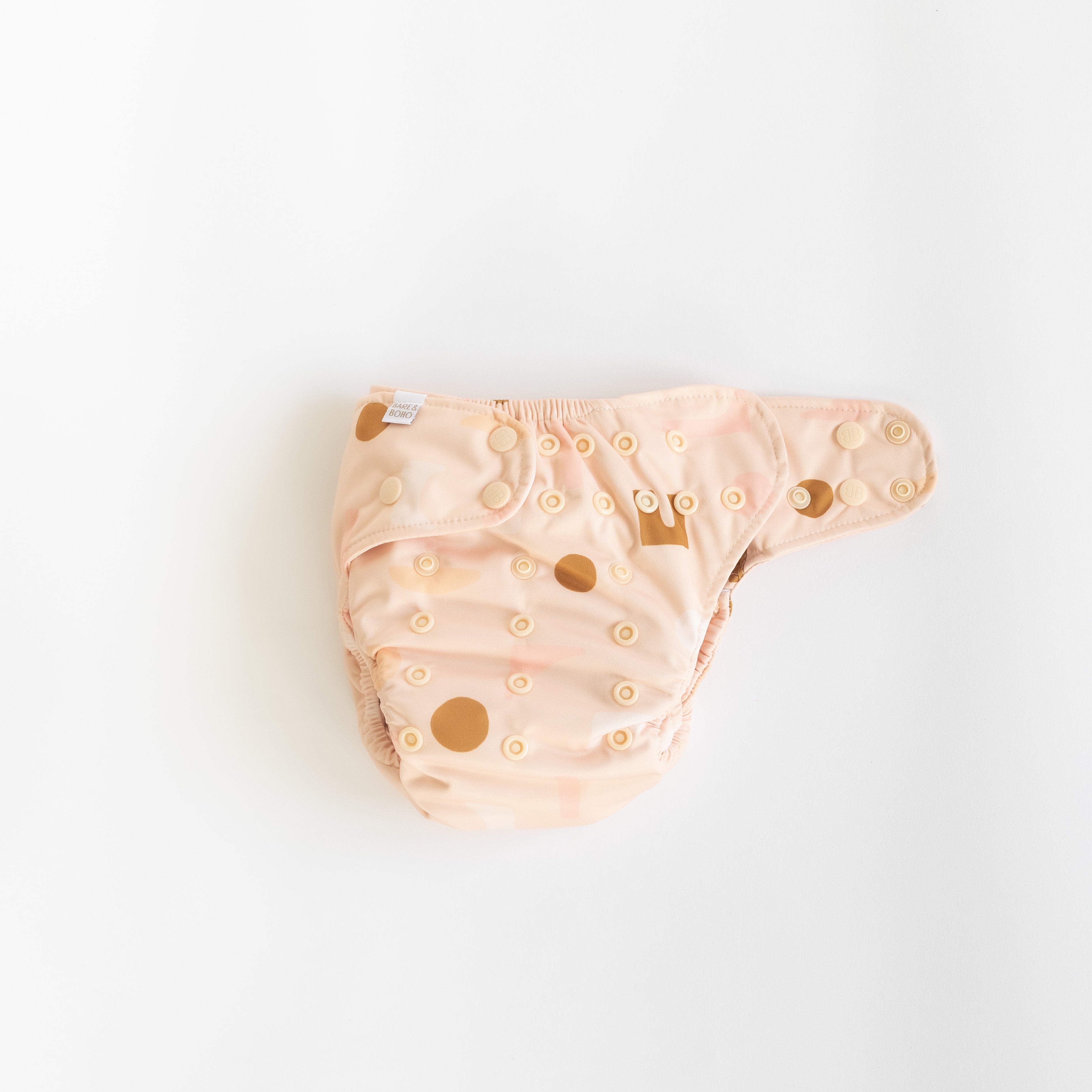 Reusable Nappy Soft Cover | Blush Shapes