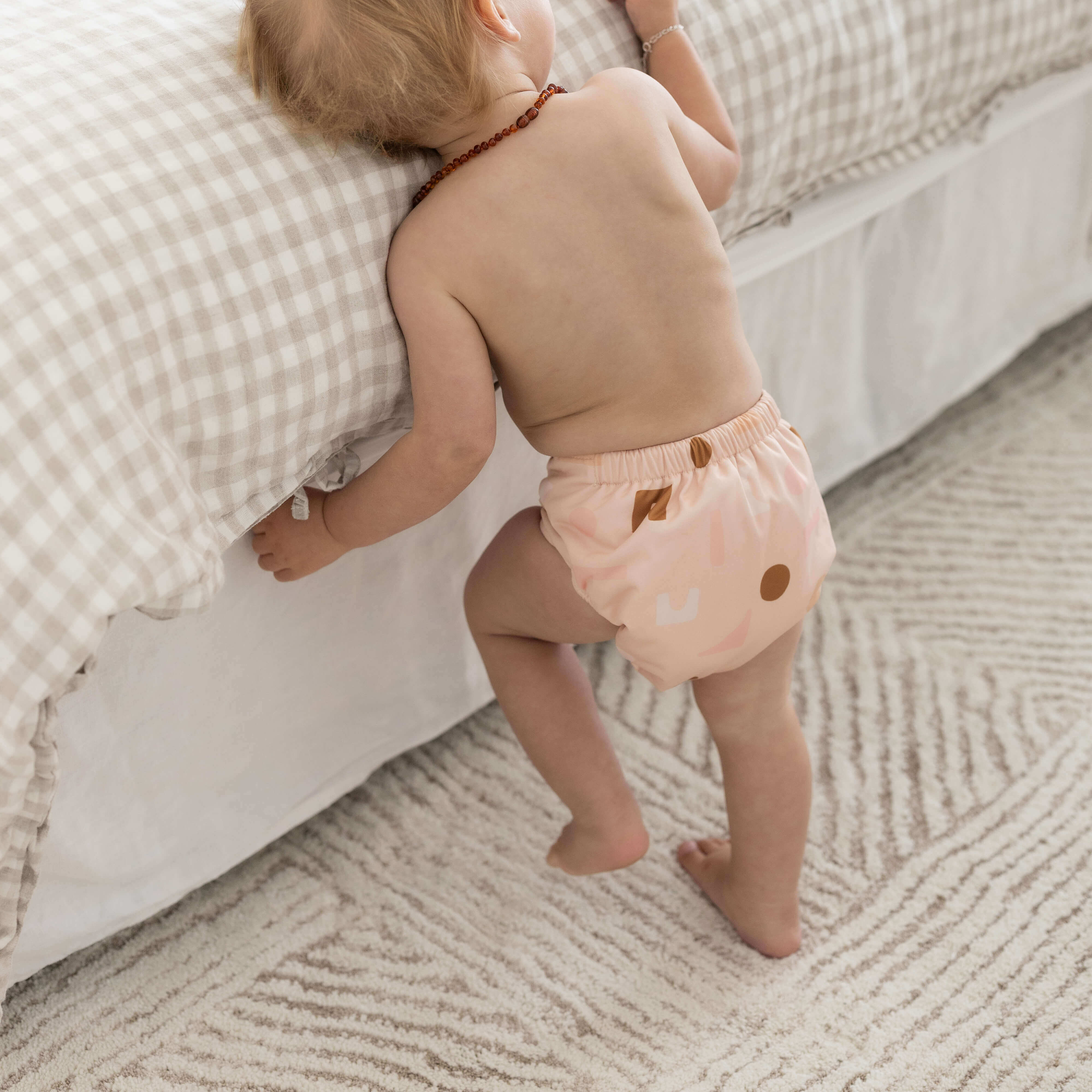 Reusable Soft Cover Nappy 2.0 | Blush Shapes