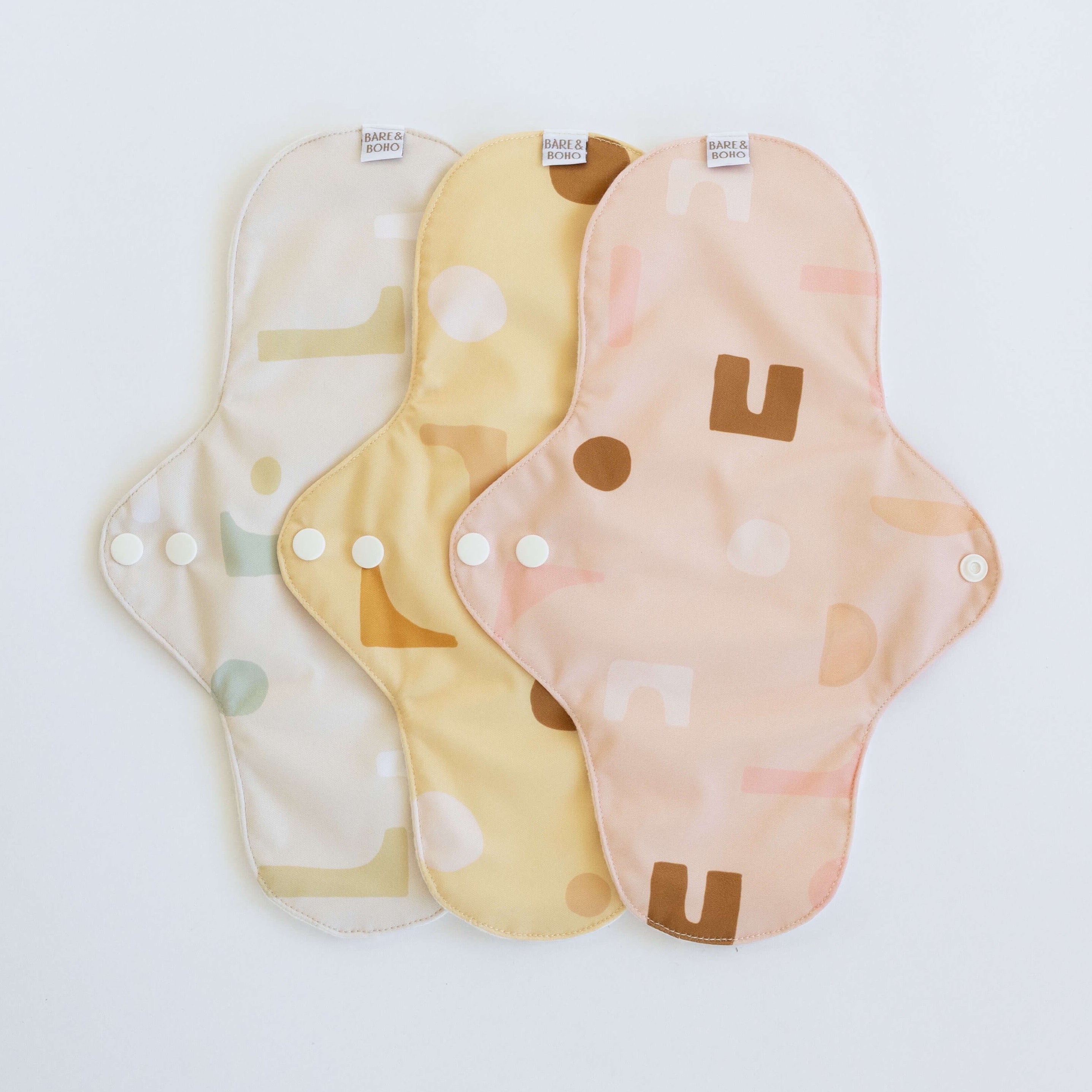 Reusable Cloth Pads | 3 Pack Shapes