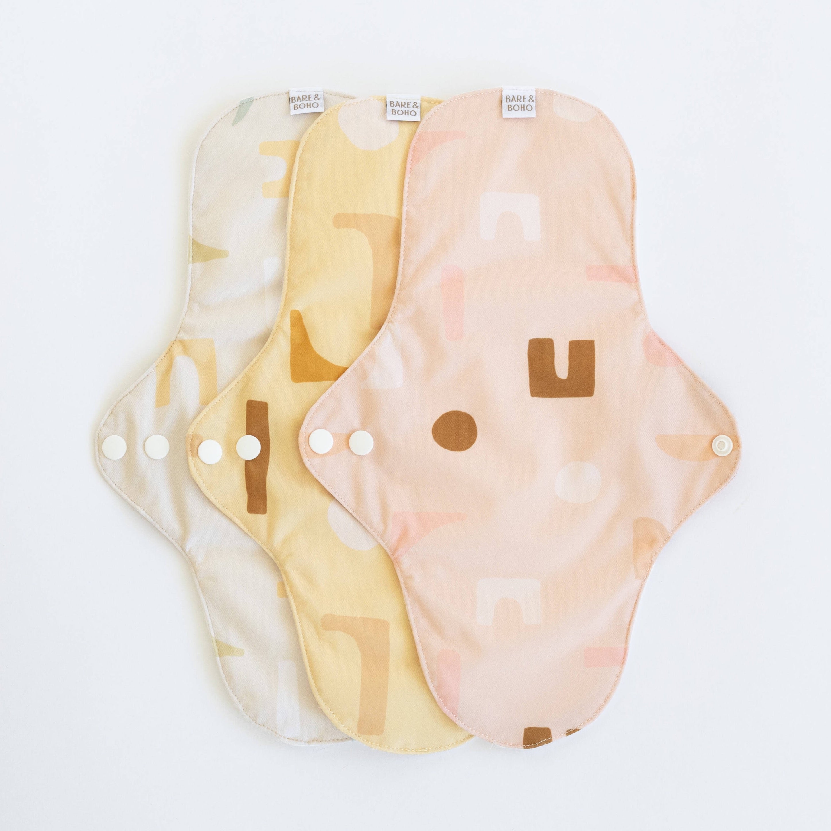 Reusable Cloth Pads | 3 Pack Shapes
