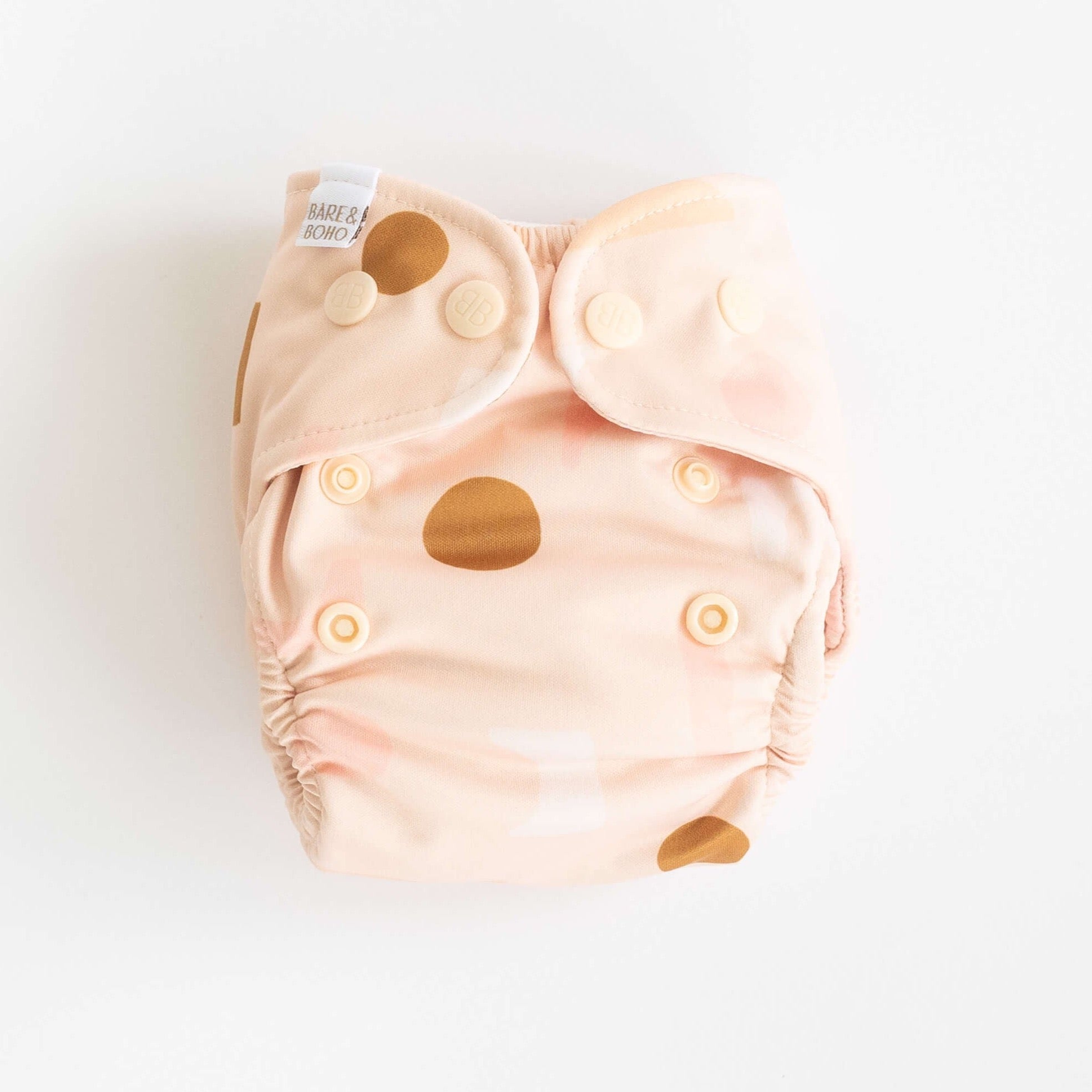 Reusable Soft Cover Nappy 2.0 | Blush Shapes