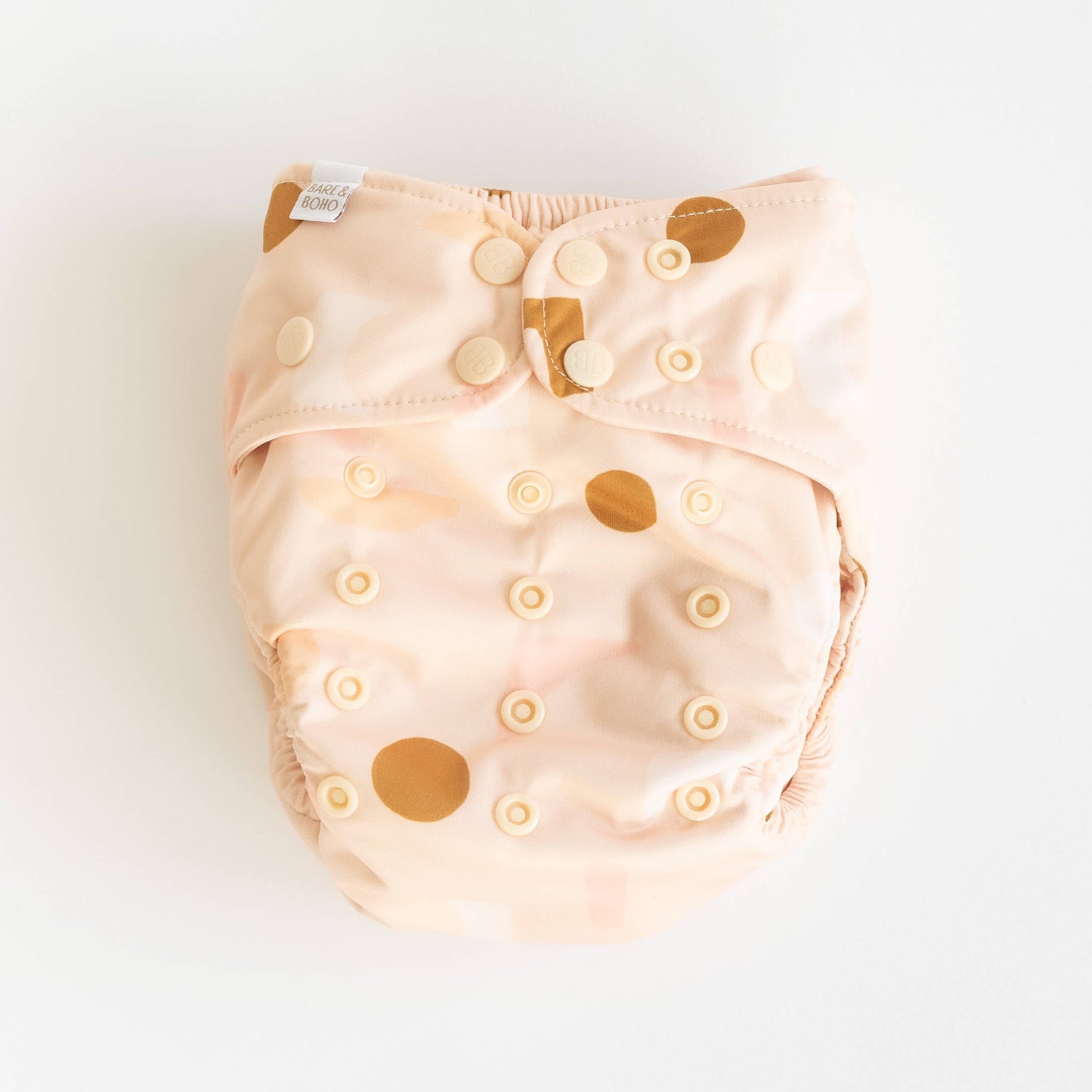 Reusable Soft Cover Nappy 2.0 | Blush Shapes