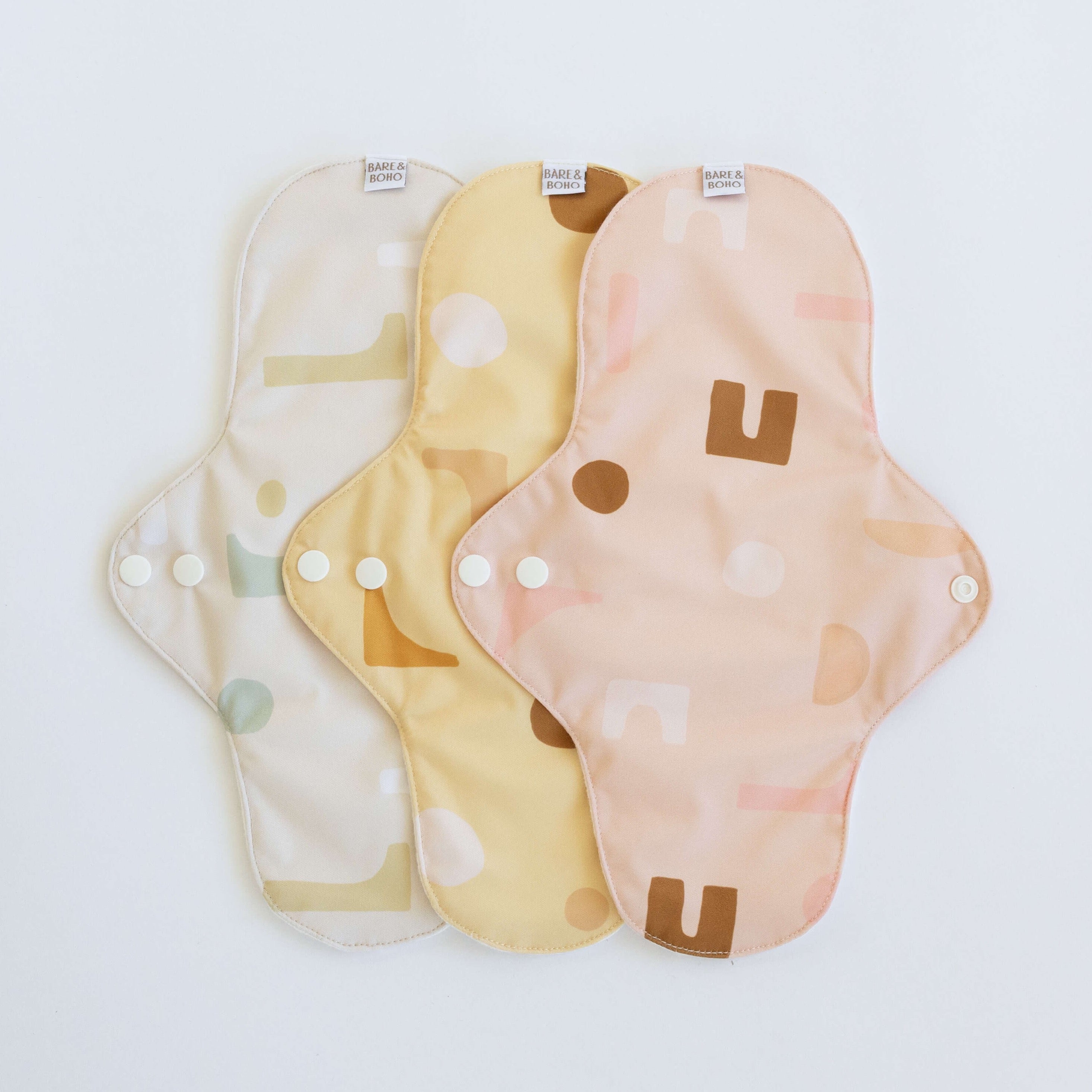 Reusable Cloth Pads | 3 Pack Shapes
