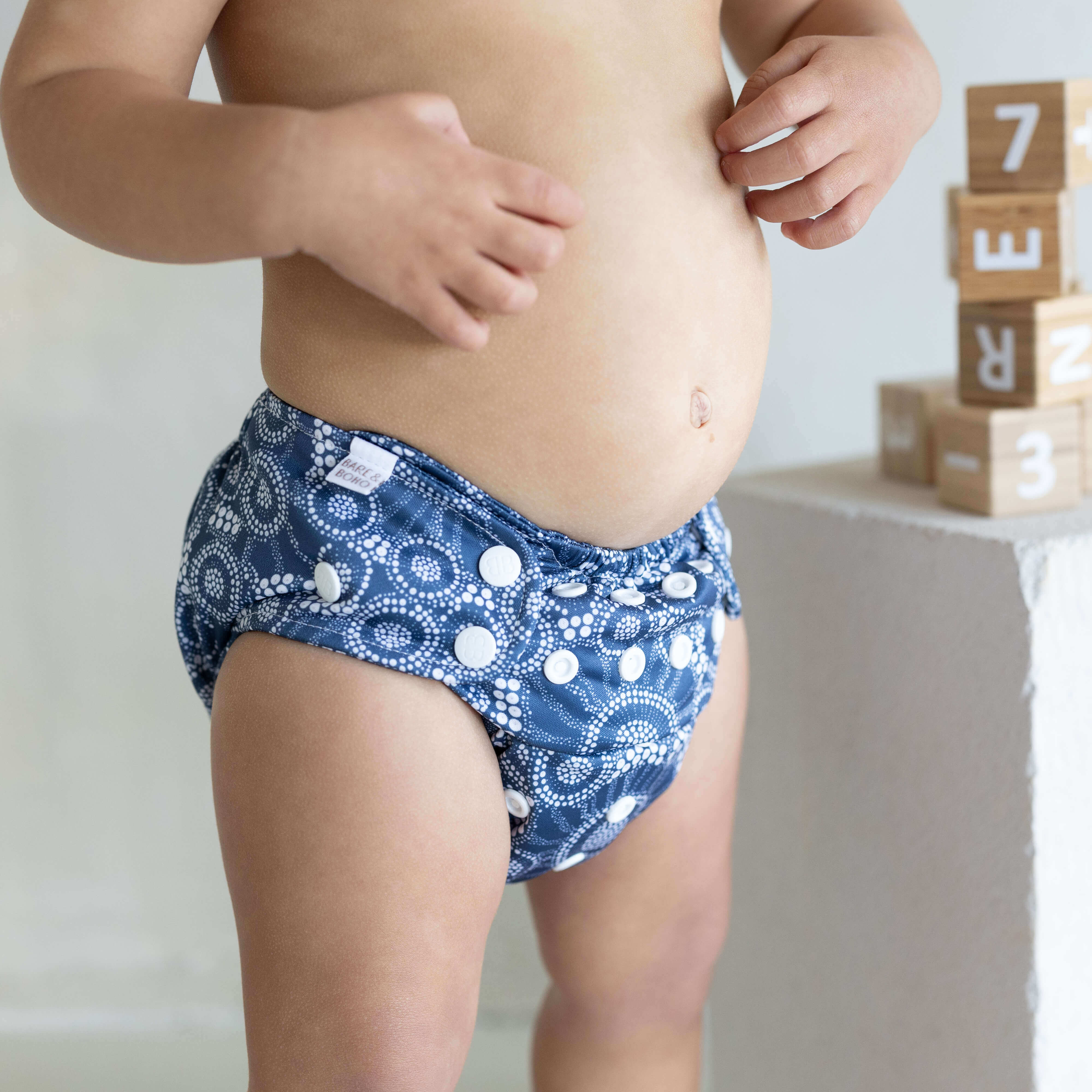 Everyday One-Size Flexi Cover Nappy Bundle | Jellyfish Tide