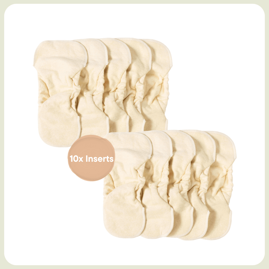 Reusable Nappy Hemp Inserts | Newborn 10pk