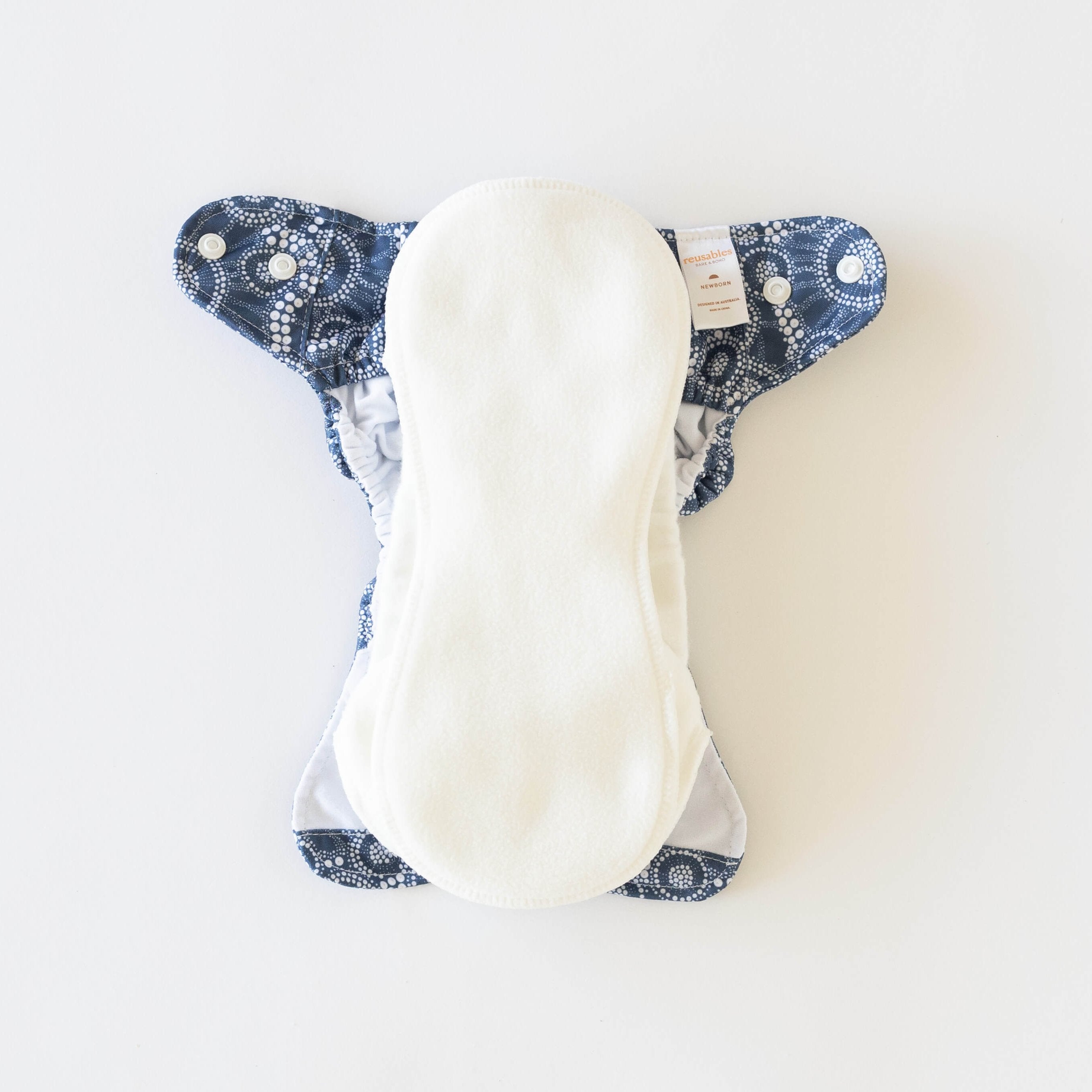 Newborn Soft Cover Nappy 2.0 | Jellyfish Tide